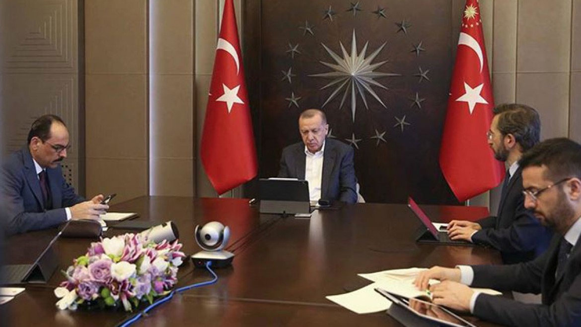 Cumhurbaşkanı Erdoğan, MİT Başkanı Fidan ile video konferansla görüştü