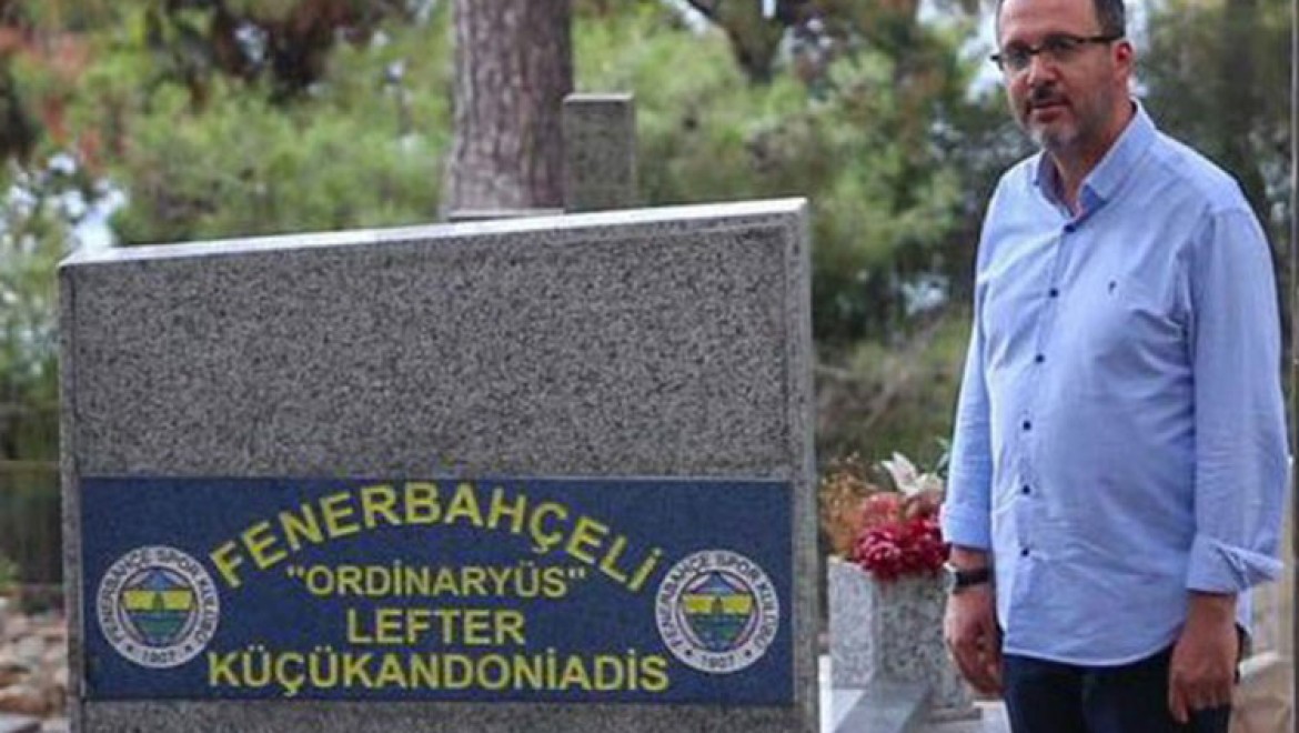 Bakan Kasapoğlu, Lefter Küçükandonyadis'i andı