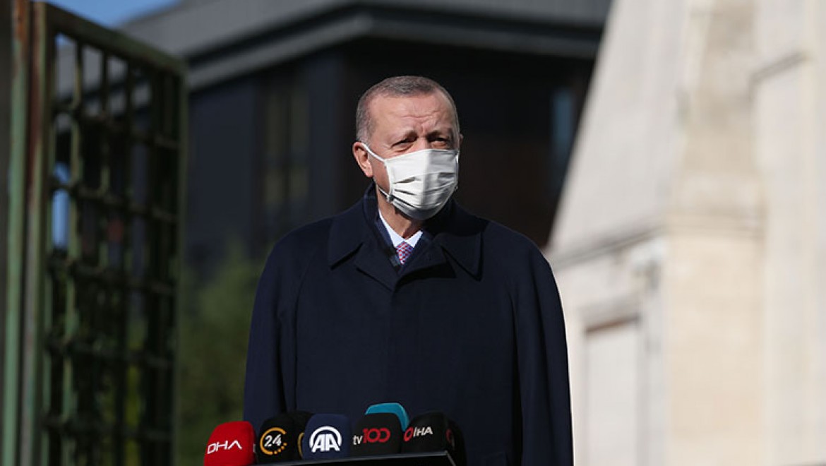 Erdoğan: Şu anda Sağlık Bakanlığımızın da attığı adımlarla (Koronavirüs) tedbirleri almaya mecburuz ve alacağız