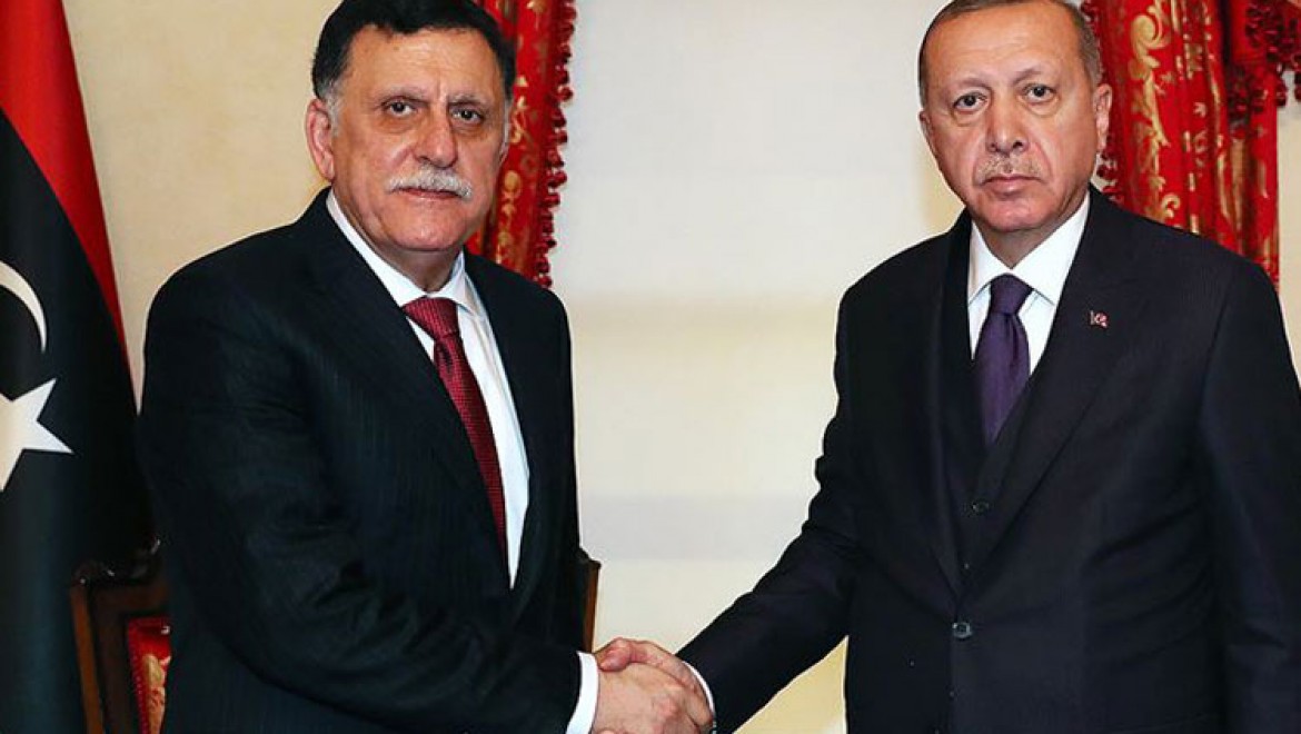 Cumhurbaşkanı Erdoğan, Fayez Al Sarraj'ı kabul etti
