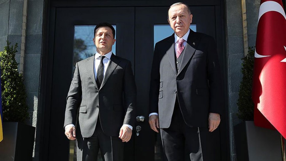Cumhurbaşkanı Erdoğan Zelenskiy ile bir araya geldi