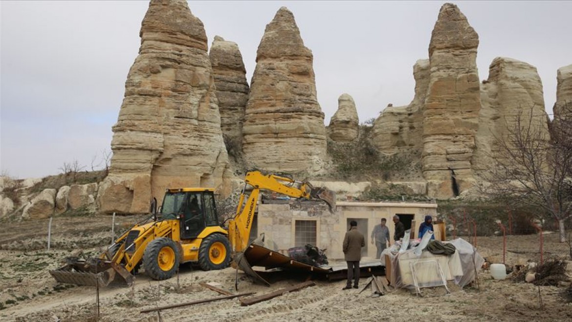 Kapadokya'da son 5 ayda 101 yapı yıkıldı