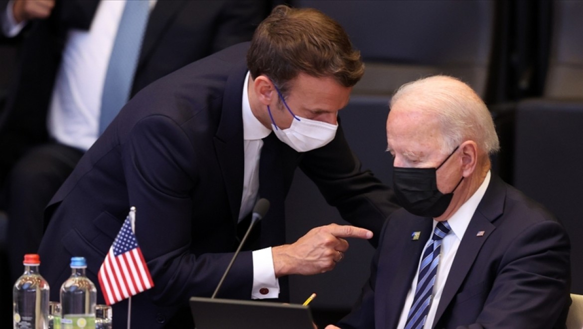 ABD Başkanı Biden ile Fransa Cumhurbaşkanı Macron telefonda görüştü