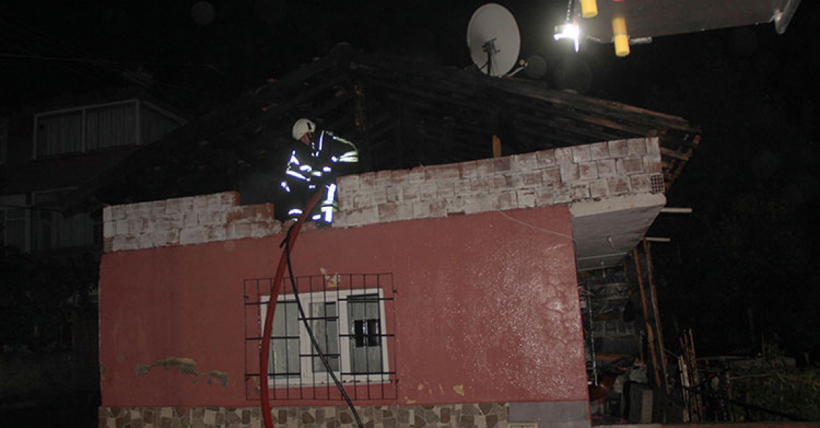 Samsun'da evde çıkan yangında 1 kişi yaralandı