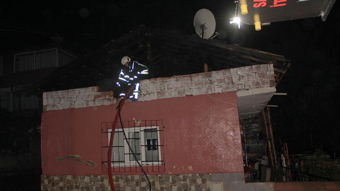 Samsun'da evde çıkan yangında 1 kişi yaralandı
