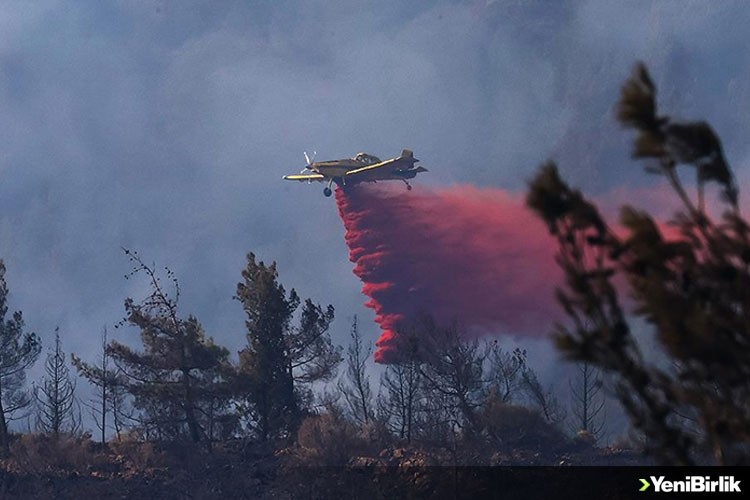 Marmaris'teki orman yangınına müdahale sürüyor