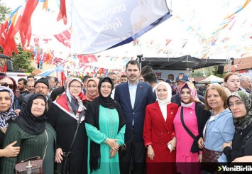 Bakan Kurum, Çankırı'nın Dodurga Beldesi'nde vatandaşlarla bir araya geldi