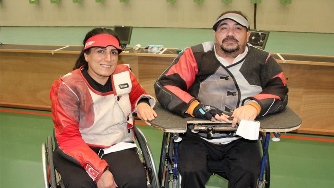Engelli sporcu çift Tokyo Paralimpik Oyunları'na birlikte hazırlanıyor