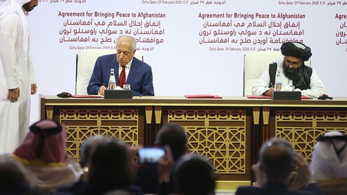 Biden yönetimi, Şubat 2020'de imzalanan ABD-Taliban barış anlaşmasını gözden geçirecek