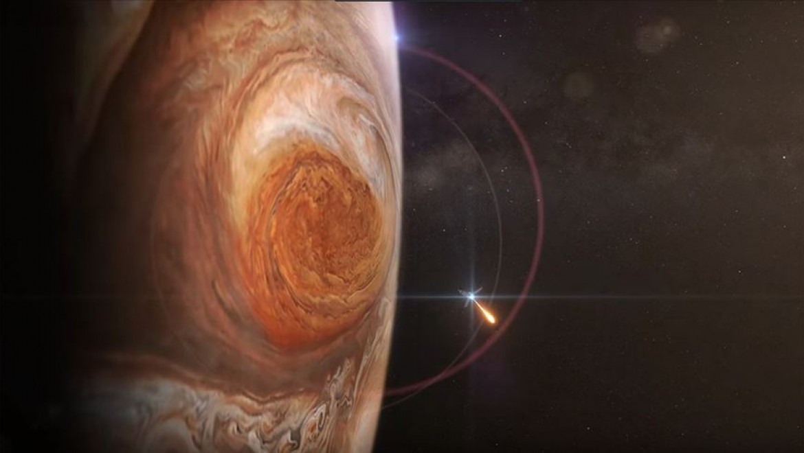 Juno Uydusu Jüpiter'in 'Büyük Kırmızı Leke'sini Fotoğrafladı