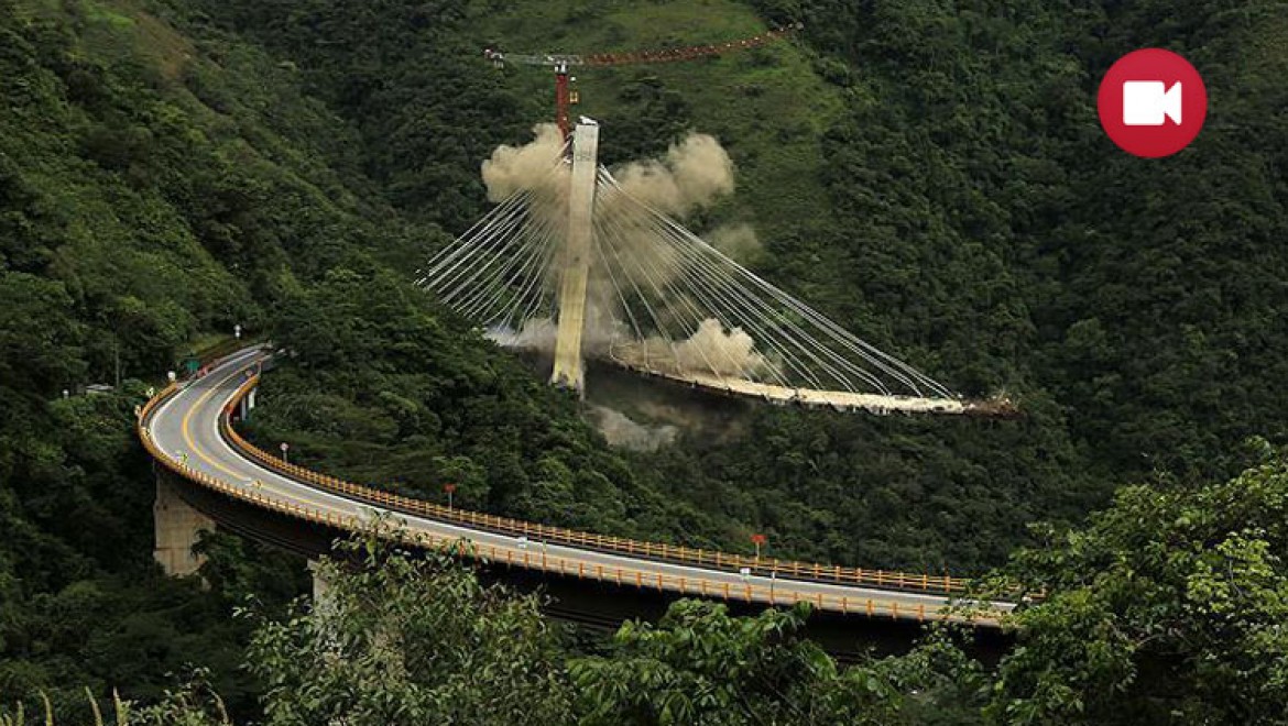 Kolombiya'da 9 İşçinin Öldüğü Köprü İnşaatı Patlayıcılarla Yıkıldı