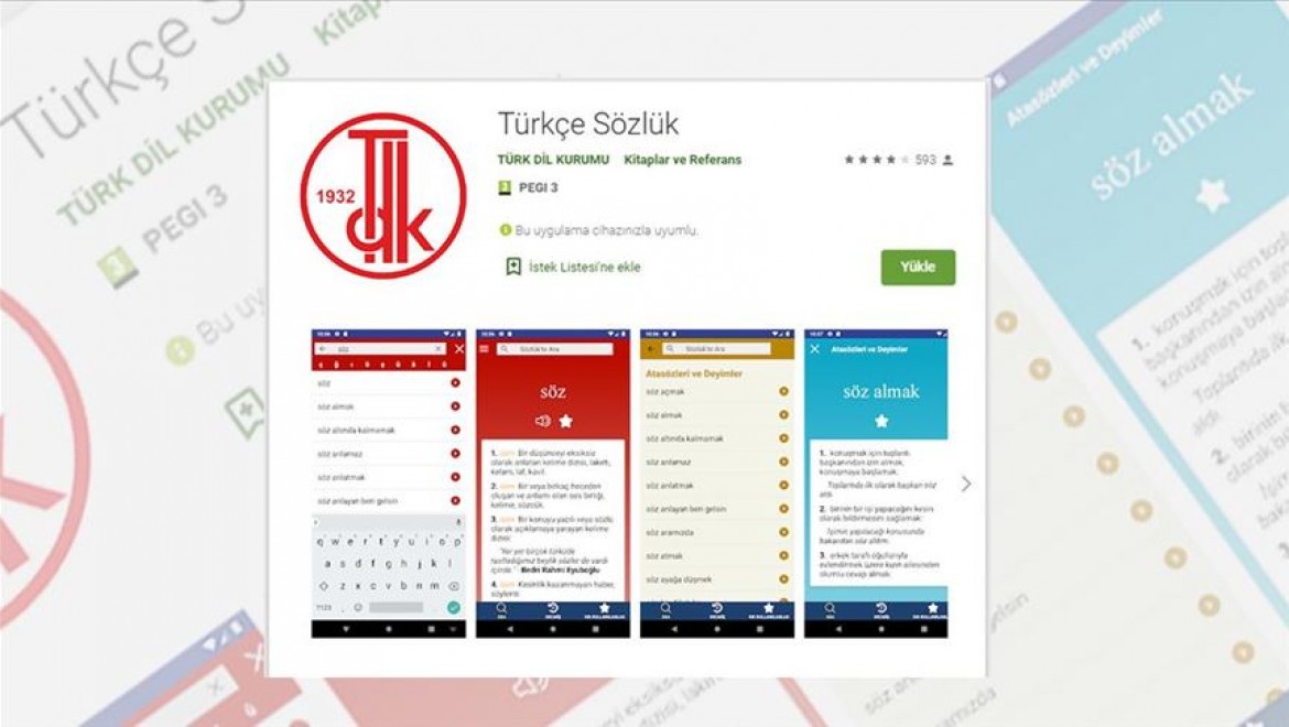 'TDK Türkçe Sözlüğü'nü 100 bin kişi akıllı telefonlarına indirdi