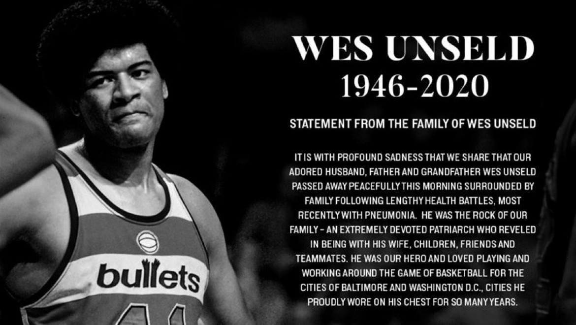 NBA efsanesi Wes Unseld hayatını kaybetti