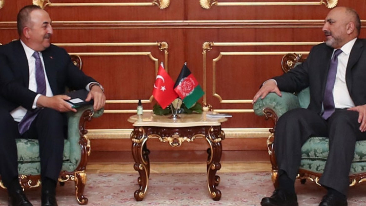 Dışişleri Bakanı Çavuşoğlu, Afgan mevkidaşı Atmar'la görüştü