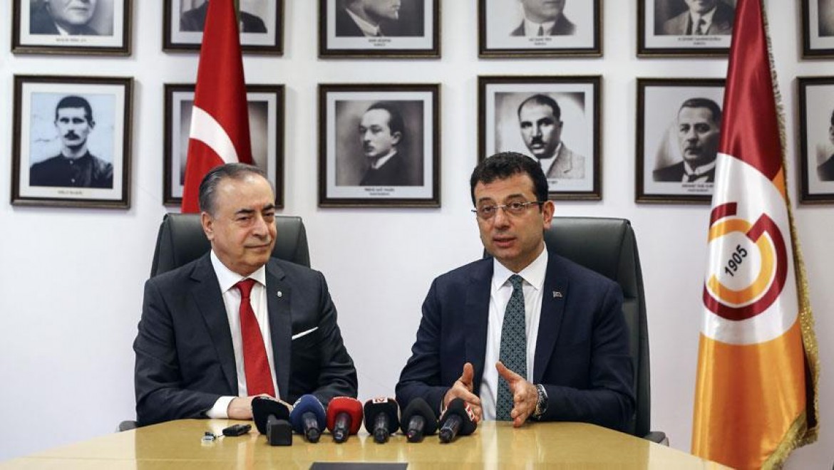 Ekrem İmamoğlu'ndan Galatasaray Başkanı Mustafa Cengiz'e Ziyaret