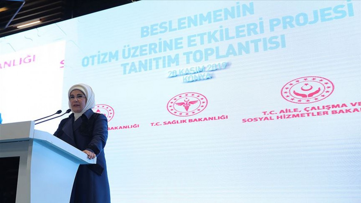 Emine Erdoğan: Araştırmalar doğru beslenmenin otizmin belirtilerini hafiflettiğini gösteriyor