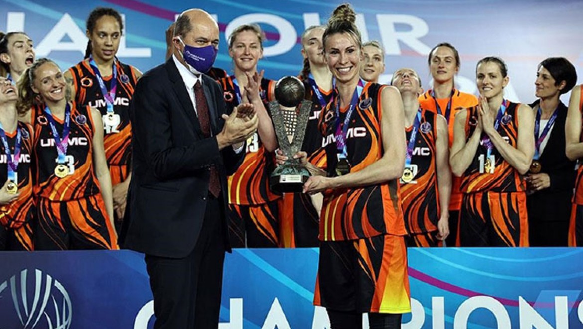 FIBA Kadınlar Avrupa Ligi Dörtlü Finali'nde UMMC Ekaterinburg şampiyonluğa ulaştı