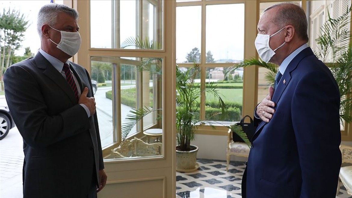 Cumhurbaşkanı Erdoğan ile Kosova Cumhurbaşkanı Taçi bir araya geldi