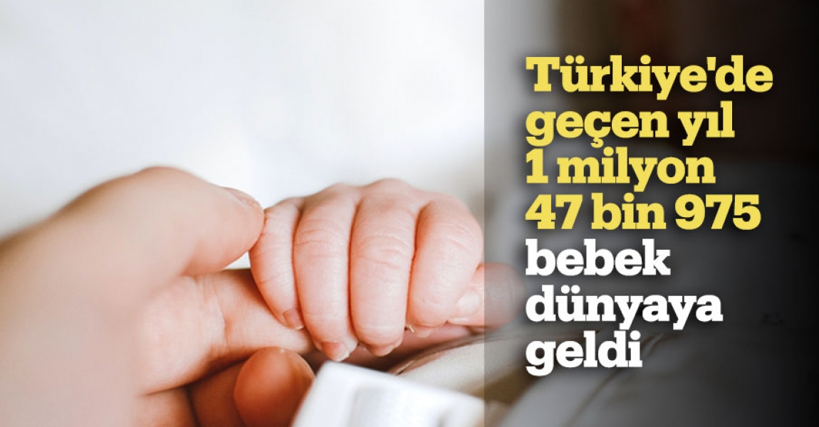 Türkiye'de geçen yıl 1 milyon 47 bin 975 bebek dünyaya geldi