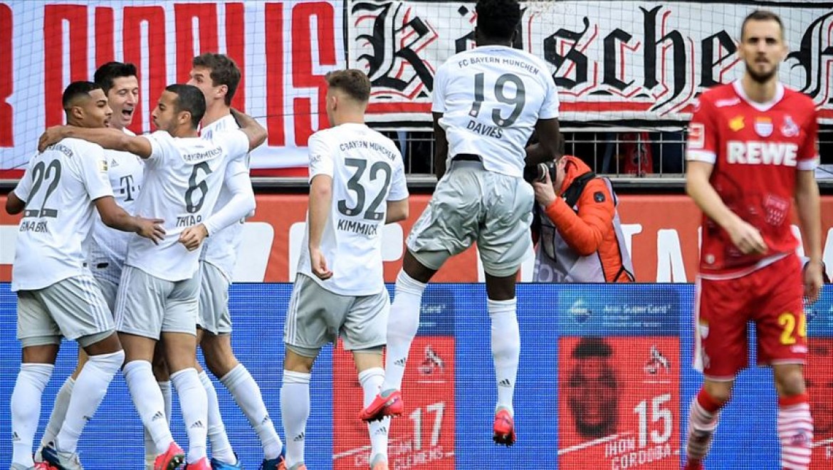 Bayern Münih deplasmanda Köln'ü 4-1 yenerek liderliğini sürdürdü
