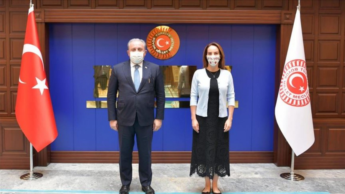 TBMM Başkanı Şentop PAB Başkanı Gabriela Cuevas Barron'u kabul etti