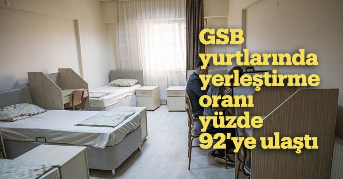Gençlik ve Spor Bakanı Kasapoğlu: GSB yurtlarında yerleştirme oranı yüzde 92'ye ulaştı