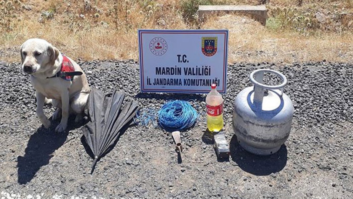 Mardin'de teröristlerce tuzaklanan 12 kilogram el yapımı patlayıcı imha edildi
