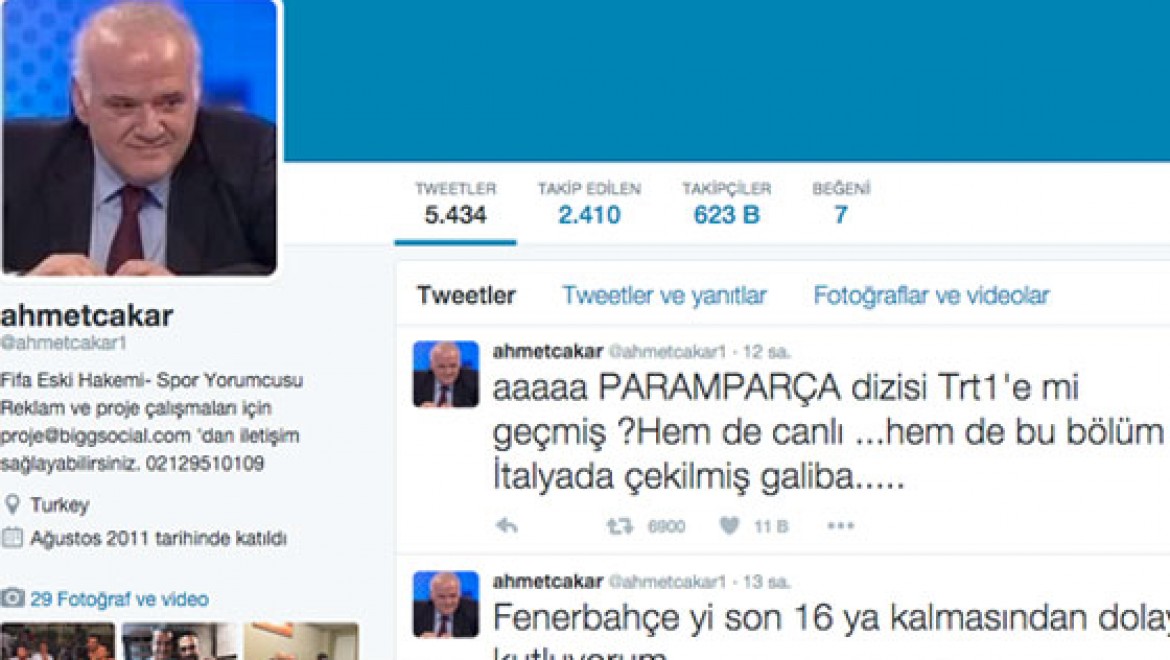 Ahmet Çakar'ın bu tweeti çıldırtır
