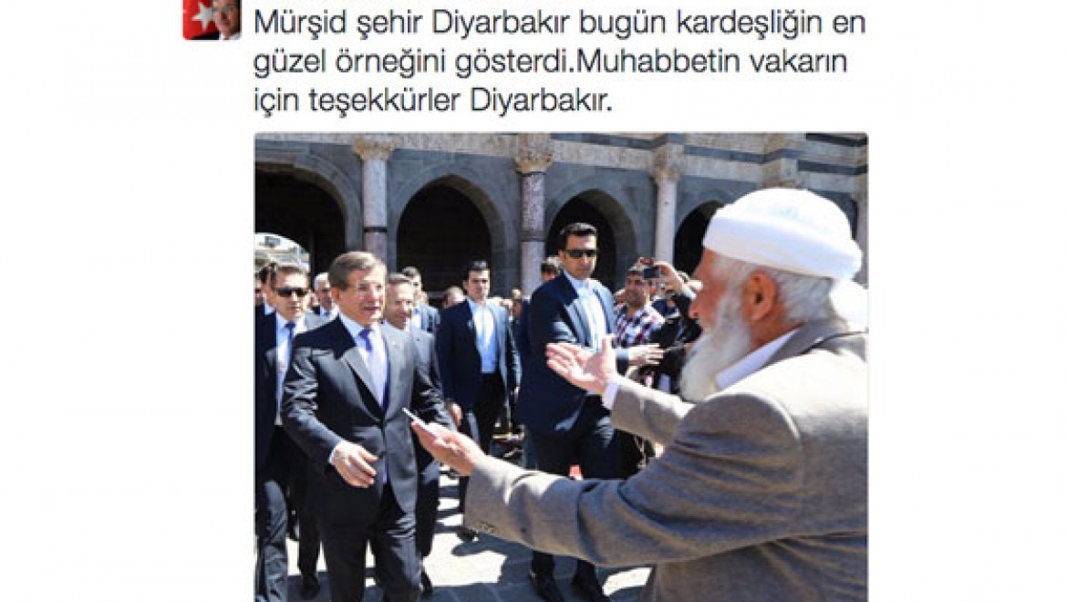 Başbakan'dan Diyarbakırlılara teşekkür