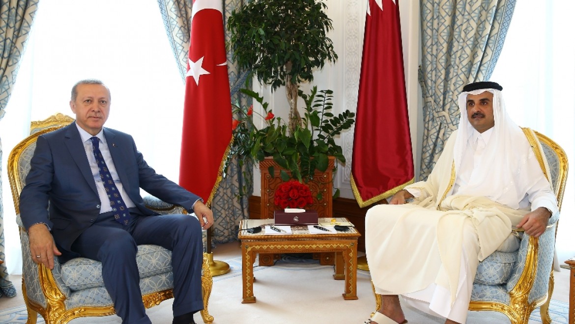 Cumhurbaşkanı Erdoğan Katar Emiri ile görüştü