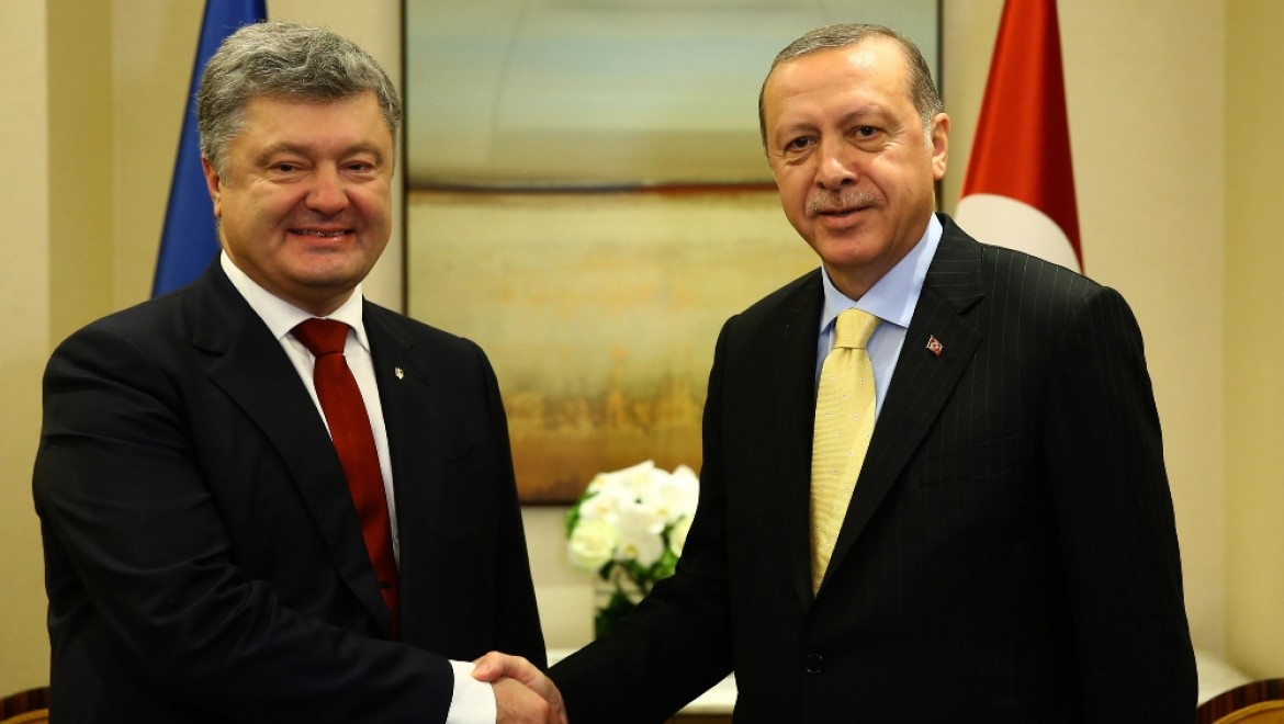 Erdoğan Ukrayna Devlet Başkanı Poroşenko ile görüştü