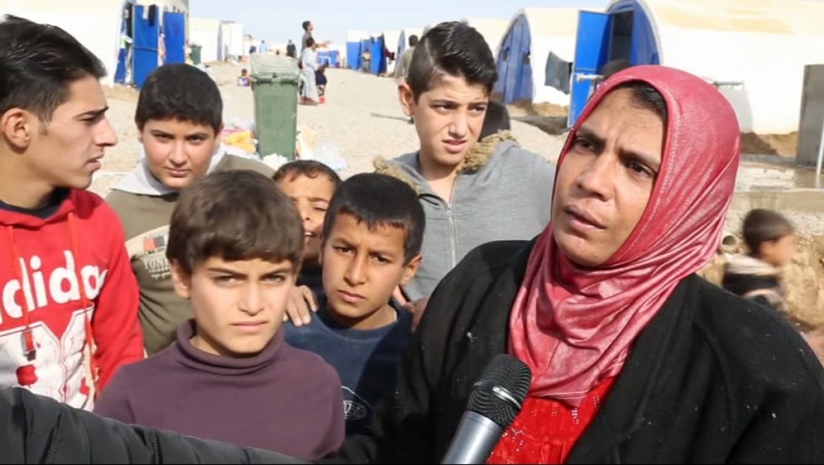 Musul'daki Hasan Şam Kampı sığınmacıları yardım bekliyor