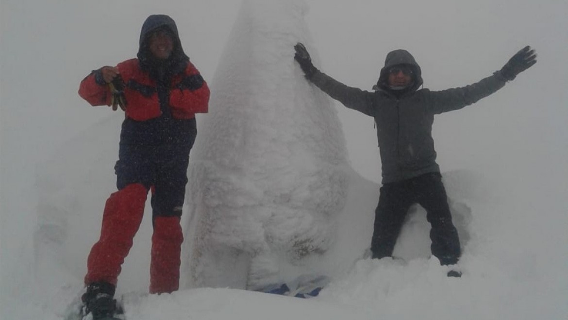Nemrut Dağı’ndaki devasa heykeller buz tuttu