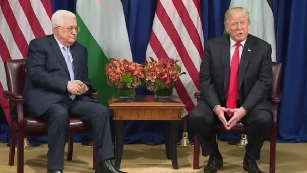 Trump, Filistin Devlet Başkanı Abbas ile görüştü