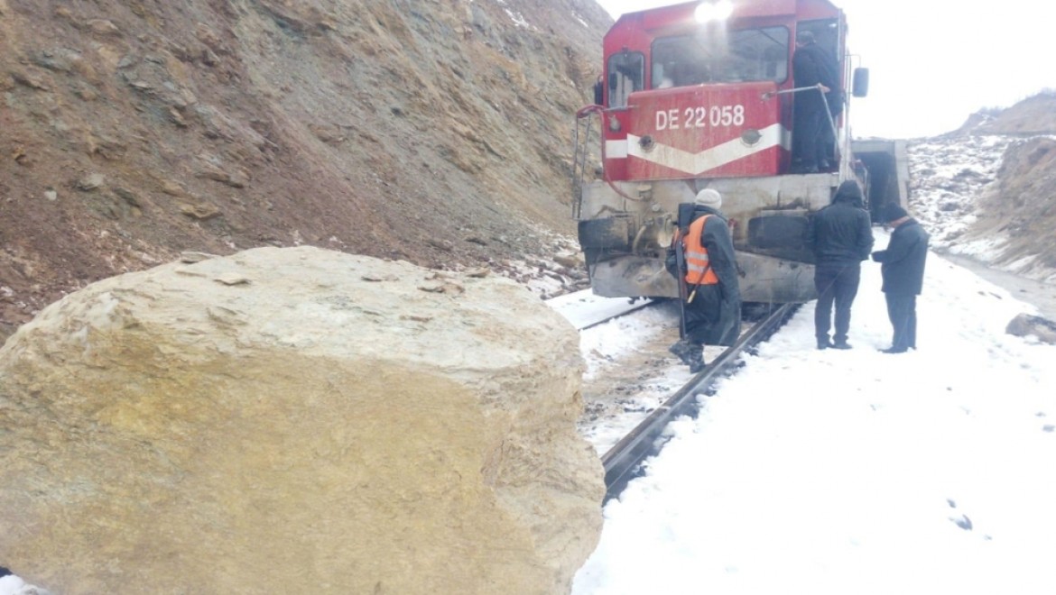 Kopan Kayaya Tren çarptı, Facia Ucuz Atlatıldı