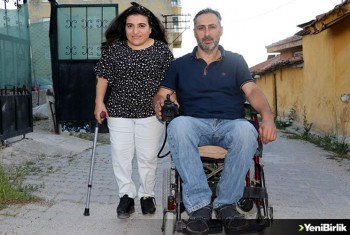 Amasyalı engelli çiftin zorluklar karşısında en büyük gücü sevgi